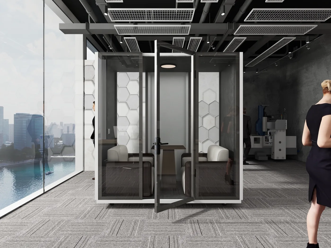 DuoKabin meeting pod in an office