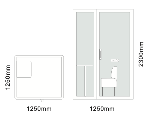 SoloKabin dimensions diagram